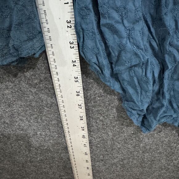 Free People Jerry Lounge Dress Women's Medium Teal Blue Graphic Oversized - Picture 5 of 8